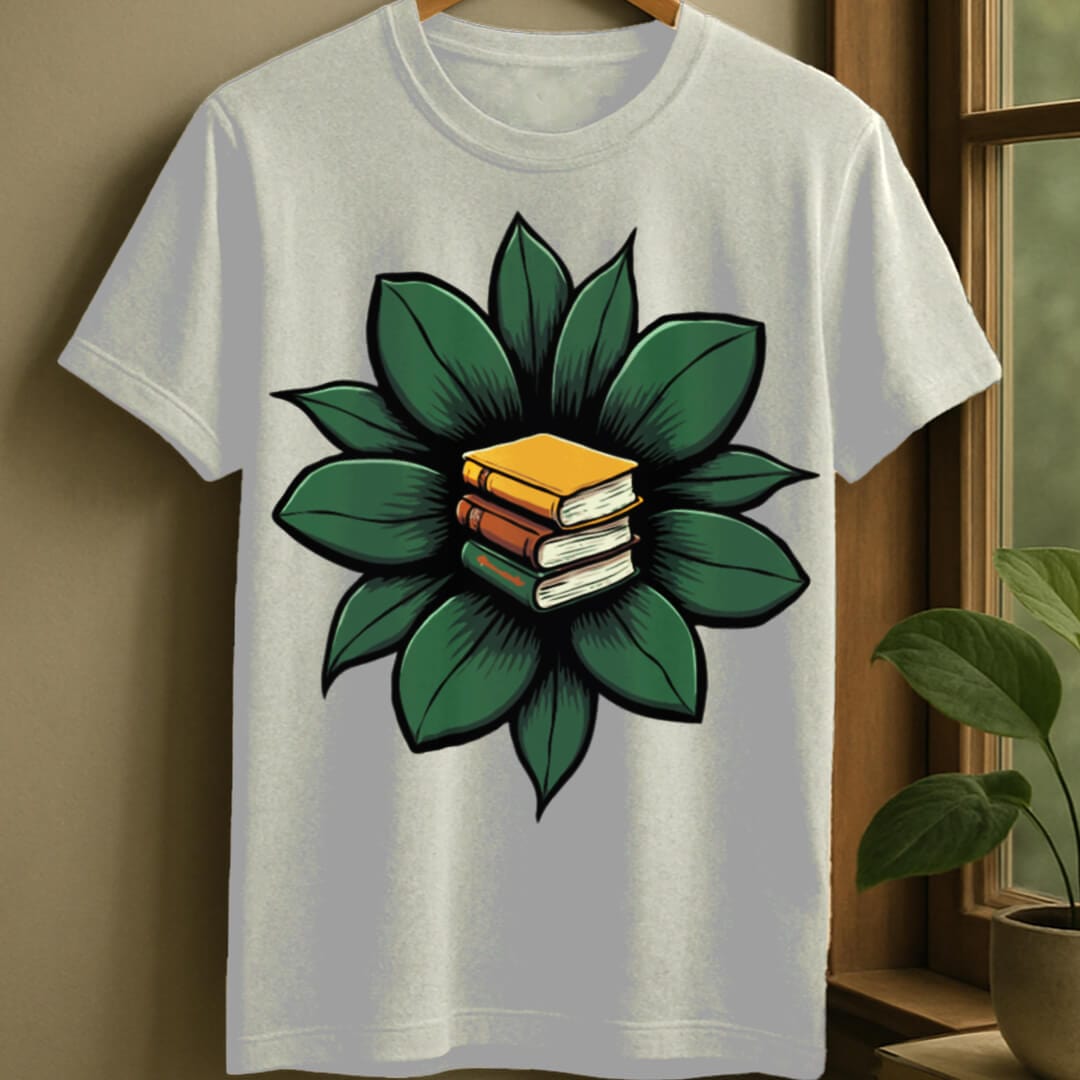 White / S Floral fantasy t-shirt
