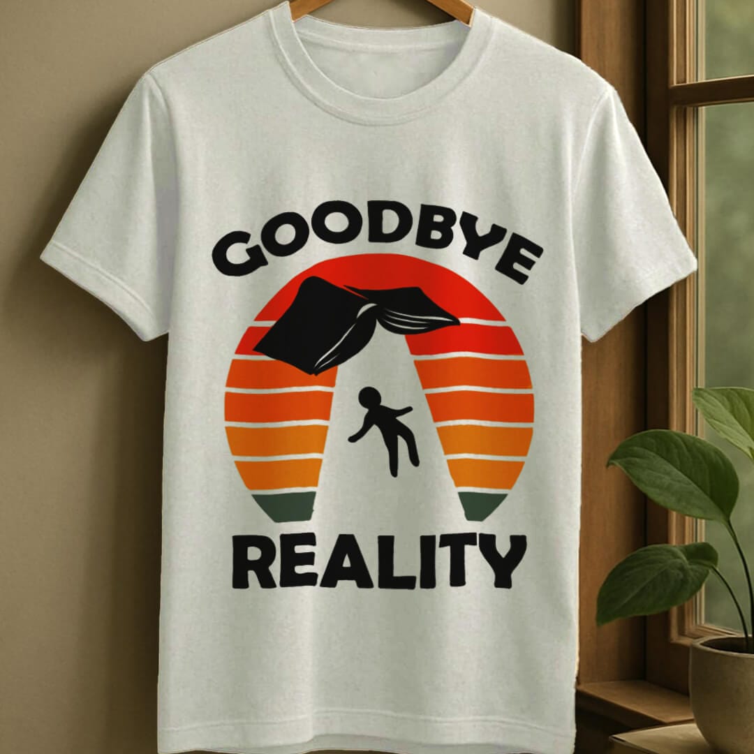 White / S Goodbye reality t-shirt