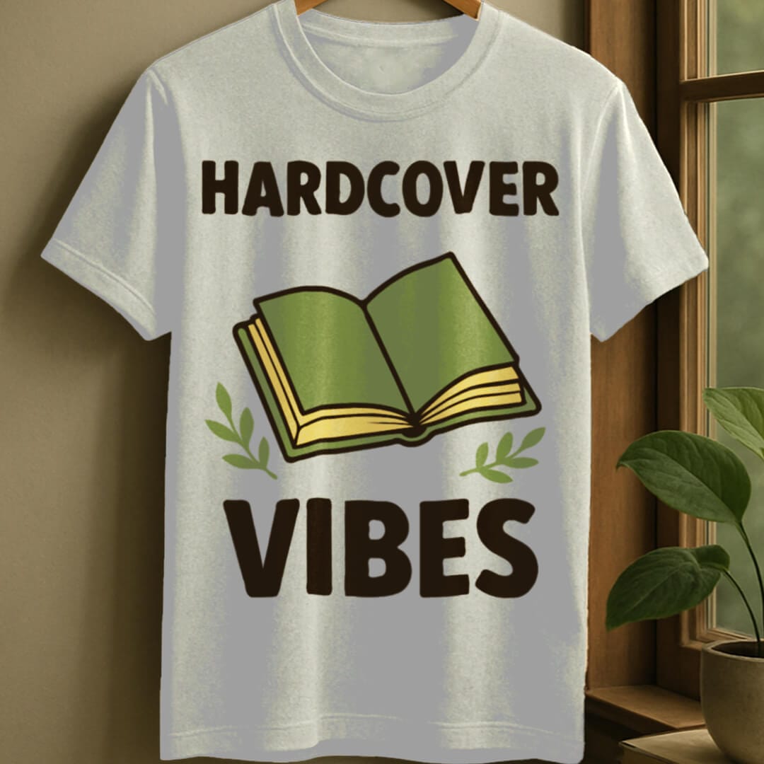 White / S Hardcover vibes t-shirt