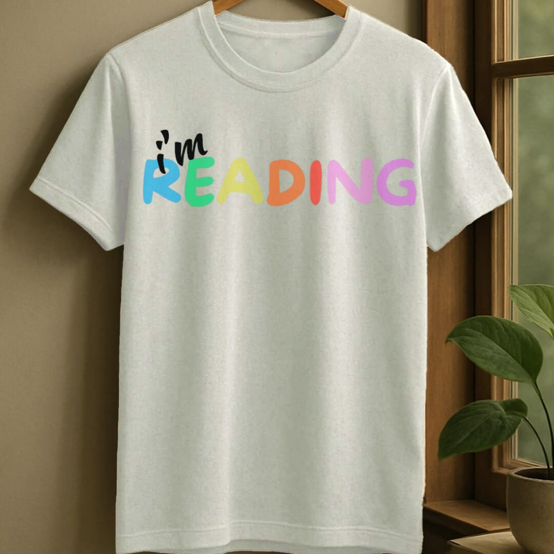White / S I'm reading t-shirt