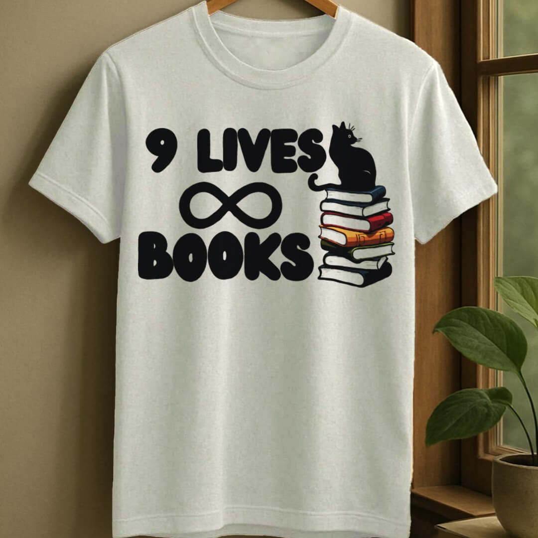White / S Infinite books t-shirt