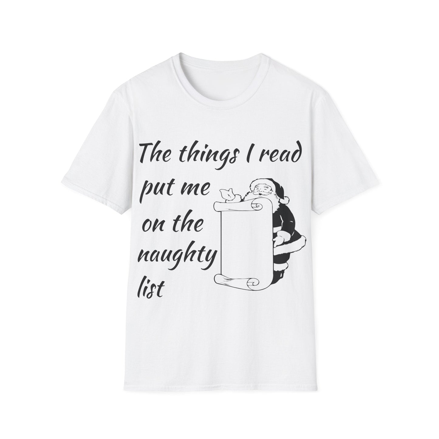 White / S Naughty list t-shirt