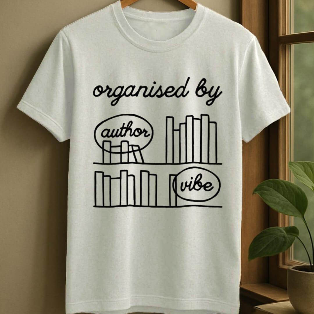White / S Organising bookshelf system t-shirt