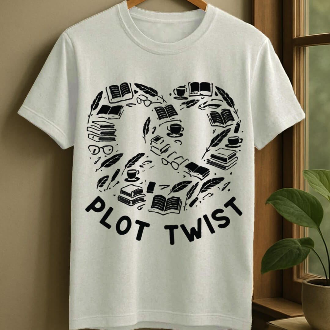 White / S Plot twist t-shirt