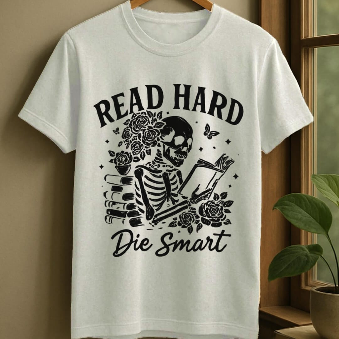 White / S Read hard t-shirt