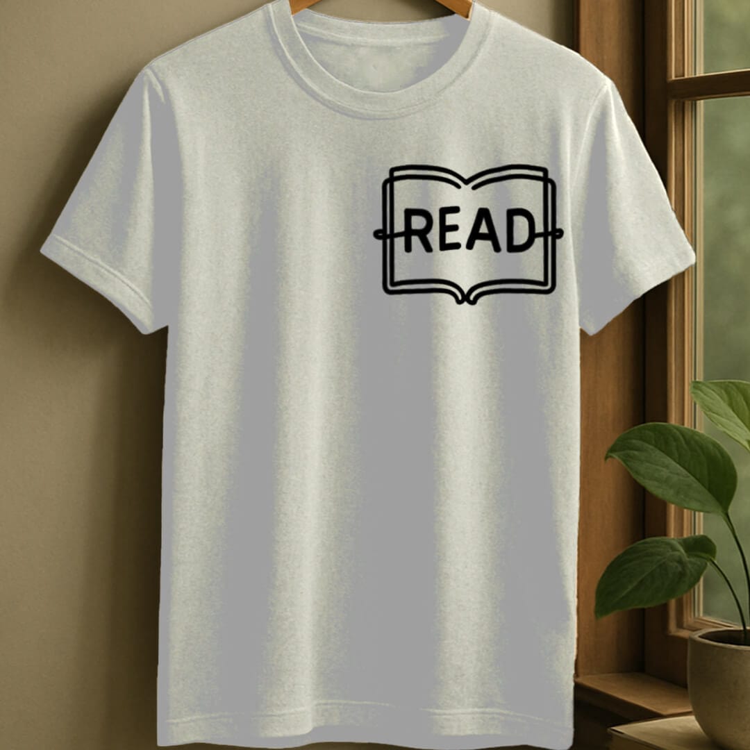 White / S Read line t-shirt
