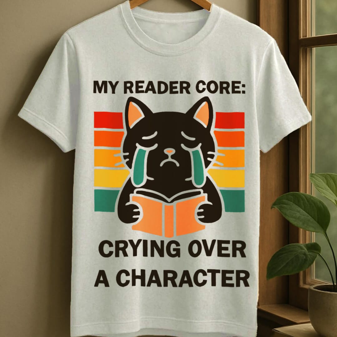 White / S Reader core t-shirt