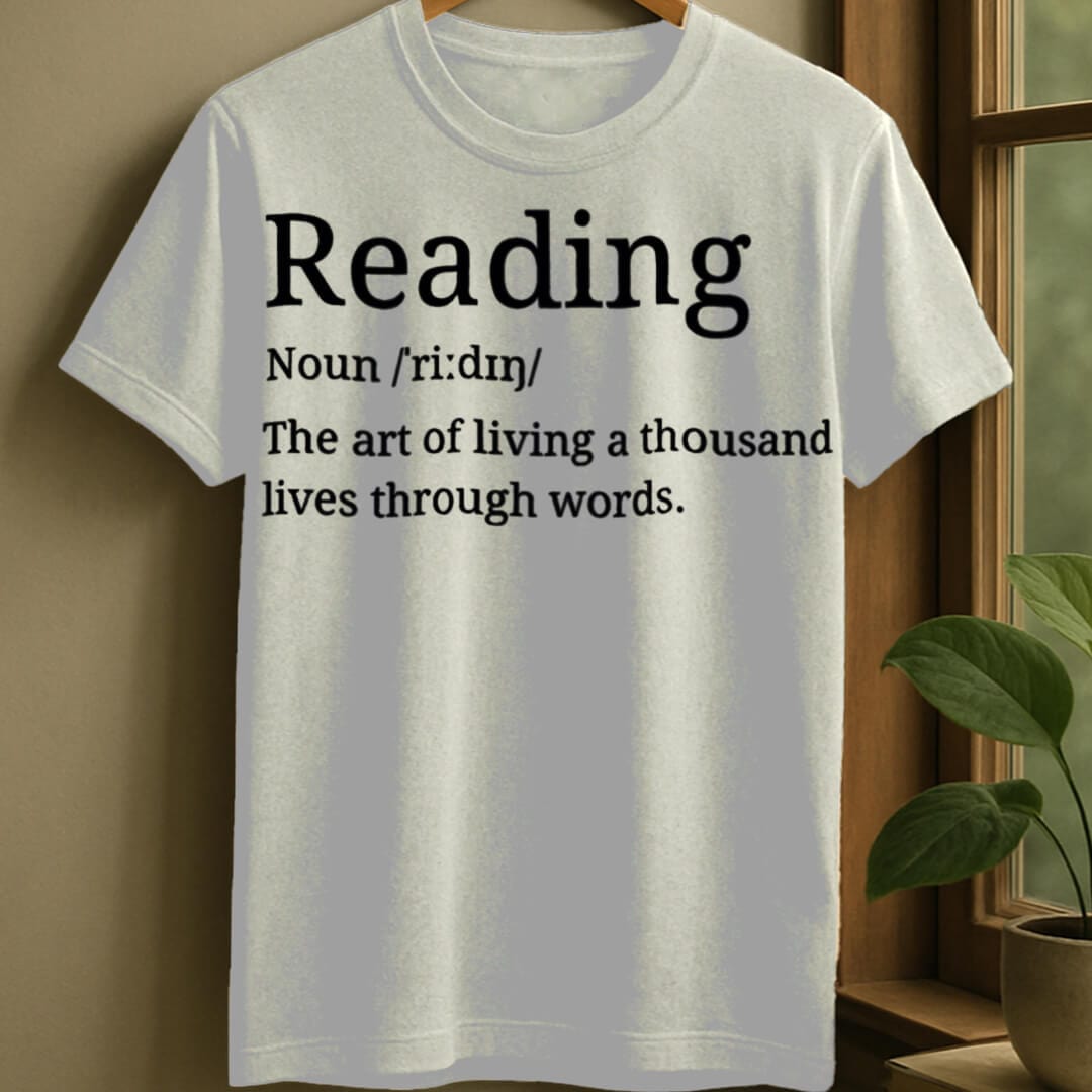 White / S Reading definition t-shirt