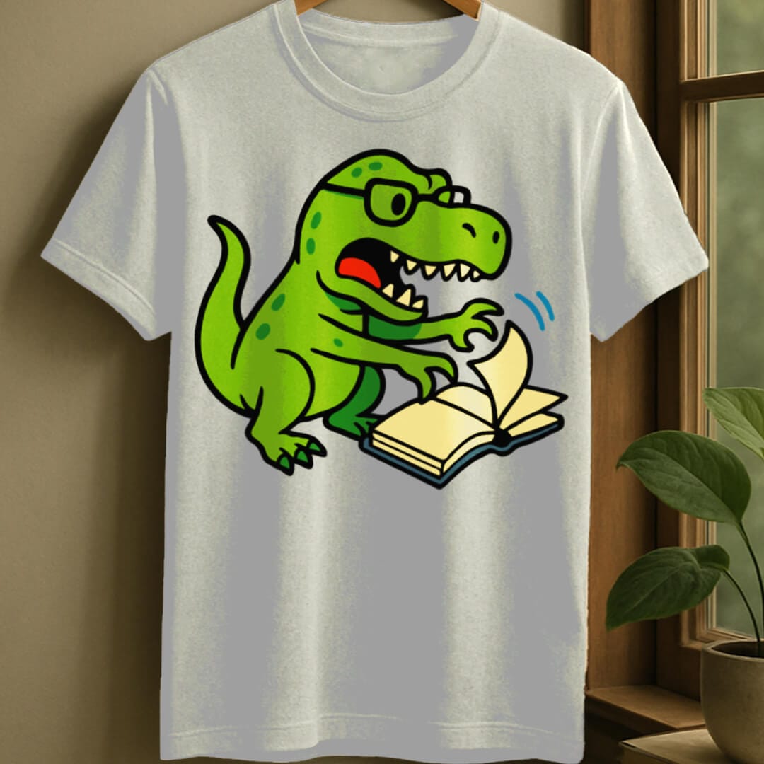 White / S Reading rex t-shirt