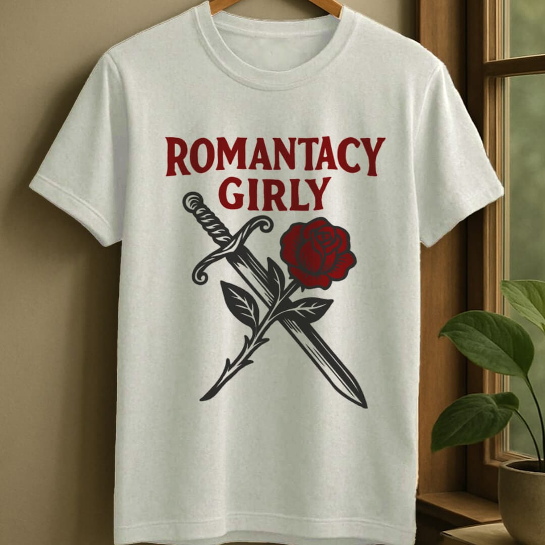 White / S Romantacy girly t-shirt