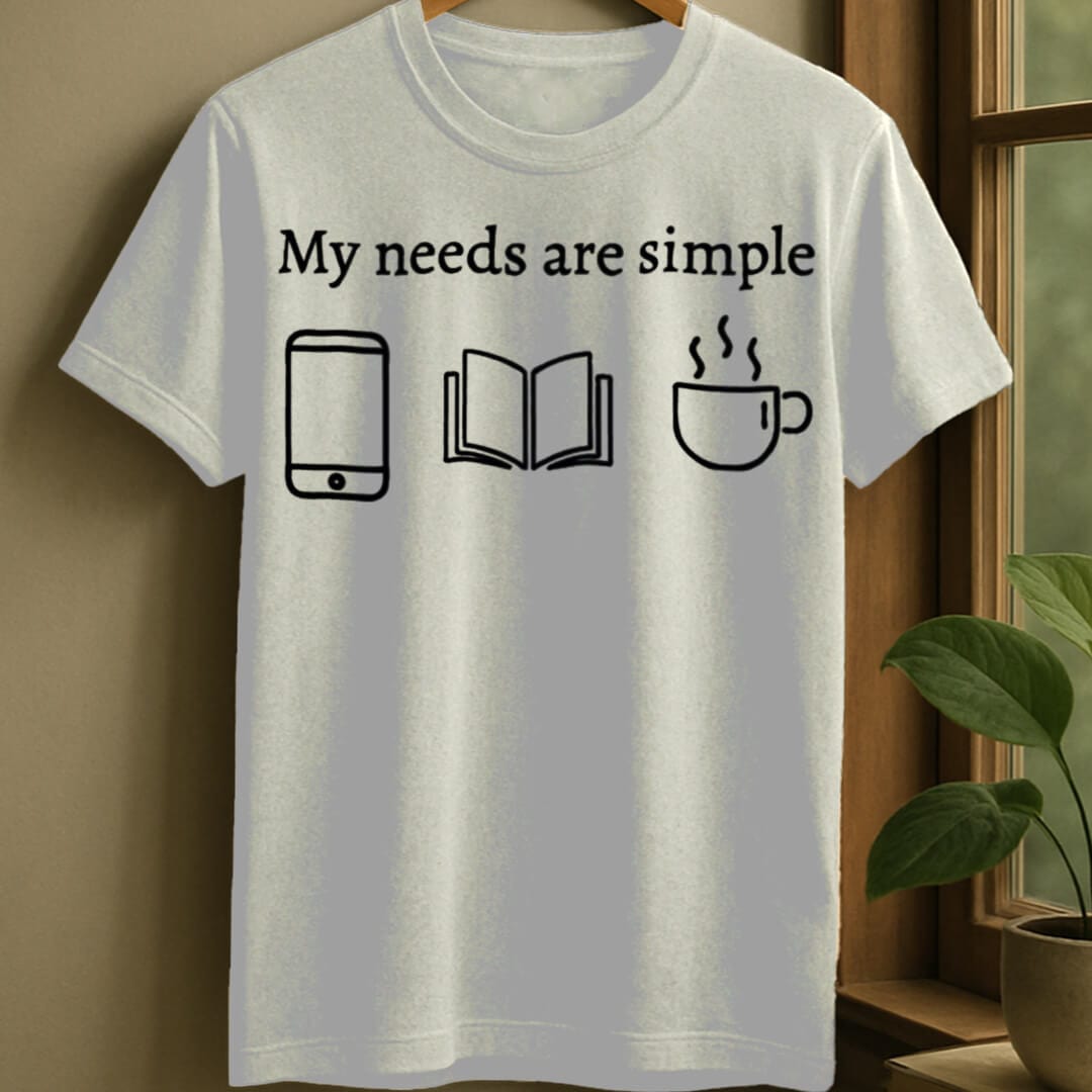 White / S Simple needs t-shirt