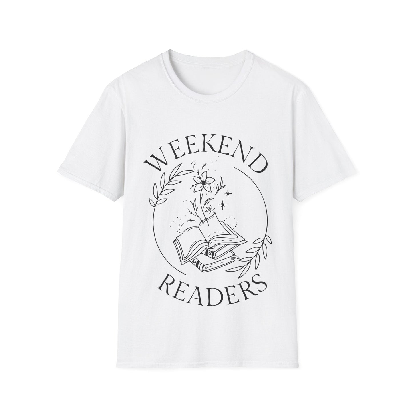 White / S Weekend reader t-shirt