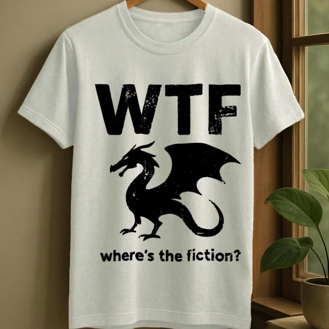 White / S Where's the fiction t-shirt