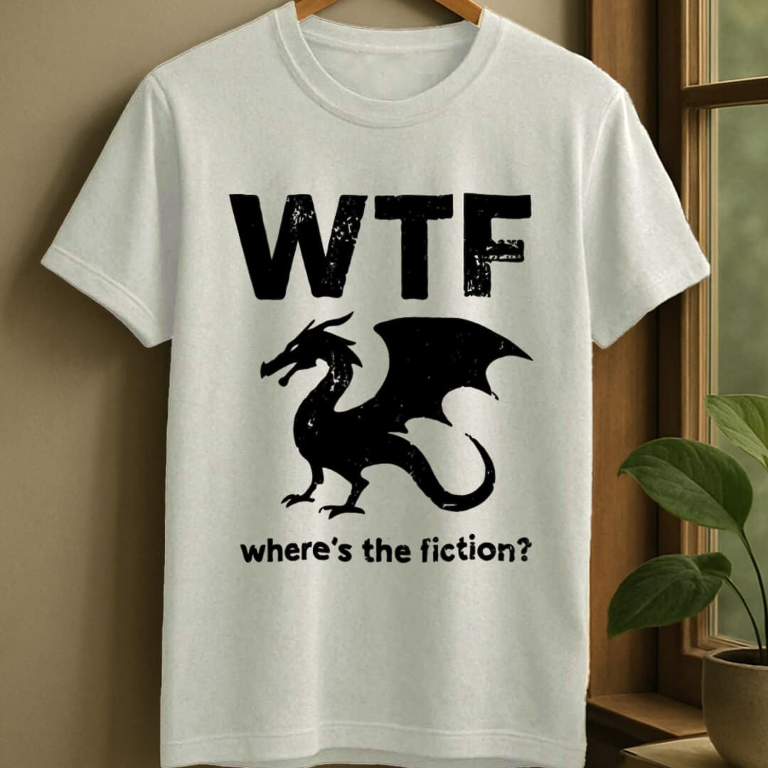 White / S Where's the fiction t-shirt