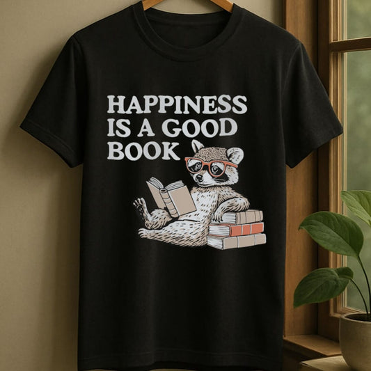 Black / S A good book t-shirt