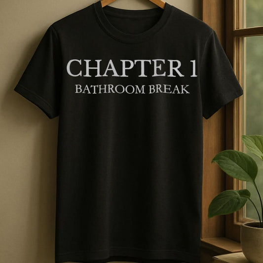 Black / S Bathroom break chapter t-shirt