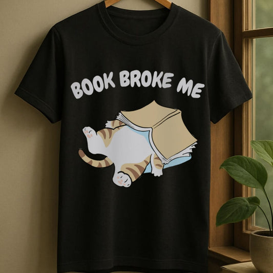 Black / S Book broke me t-shirt