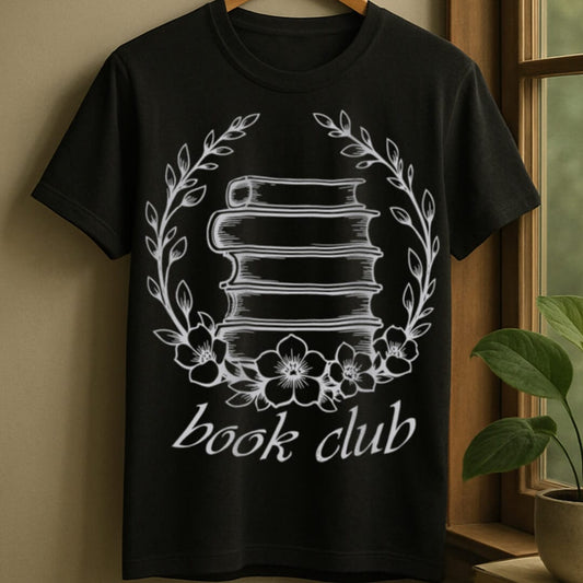 Black / S Book club t-shirt