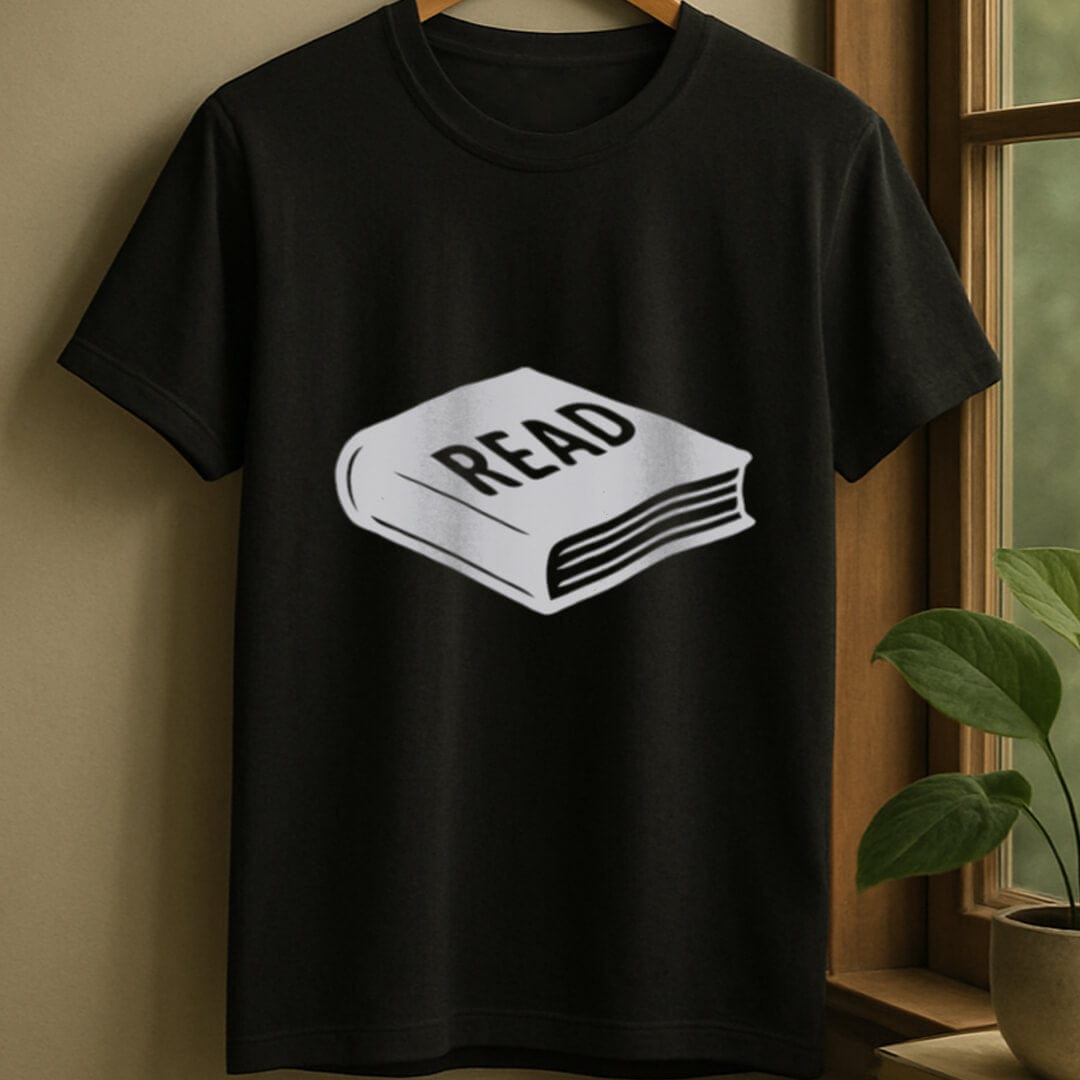 Black / S Book shadow t-shirt