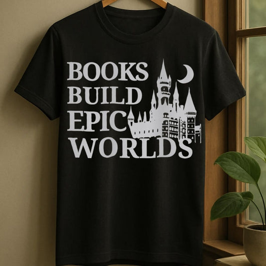 Black / S Book world t-shirt