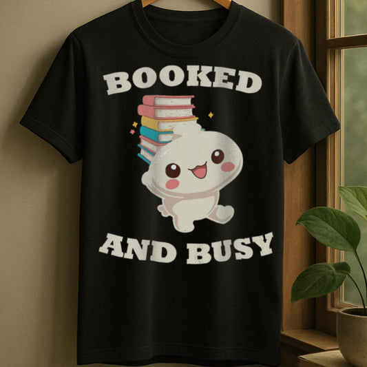 Black / S Booked and busy t-shirt