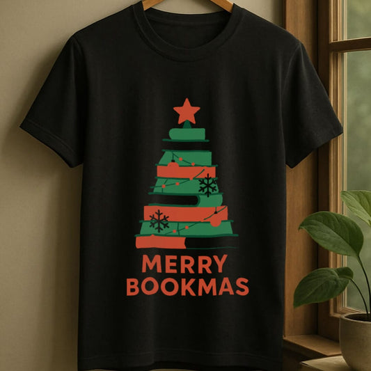 Black / S Bookmas t-shirt