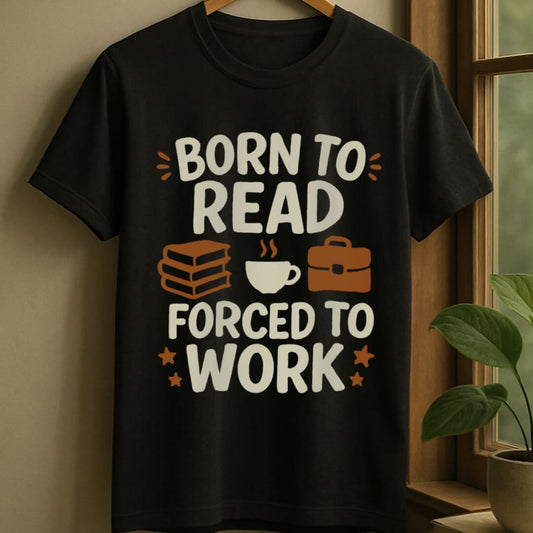 Black / S Born reader t-shirt