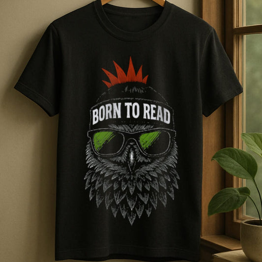Black / S Born to read t-shirt