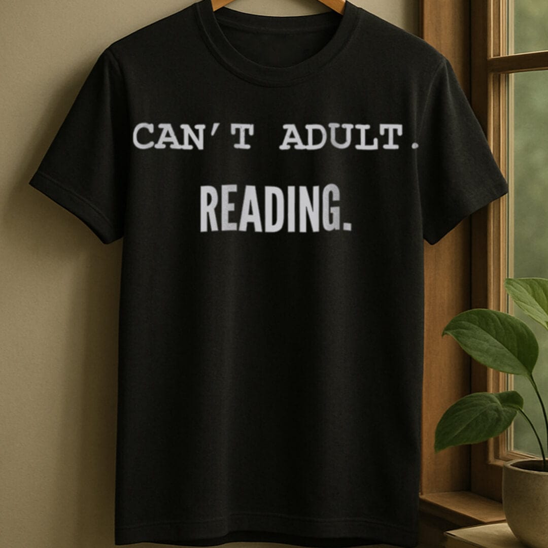 Black / S Can't adult t-shirt