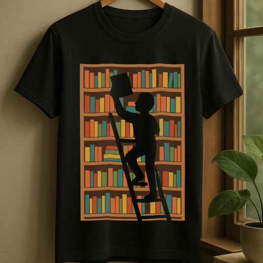Black / S Choosing book t-shirt