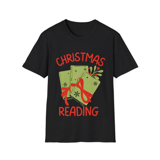 Black / S Christmas reading t-shirt