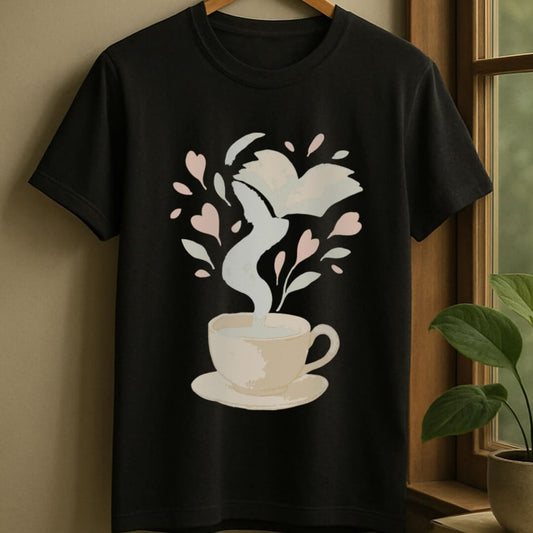 Black / S Cup of stories t-shirt