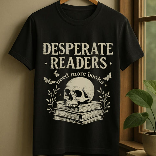 Black / S Desperate reader t-shirt