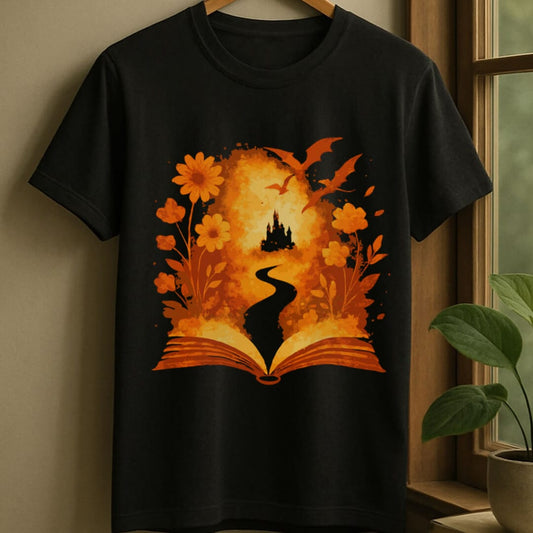 Black / S Fantasy escape t-shirt