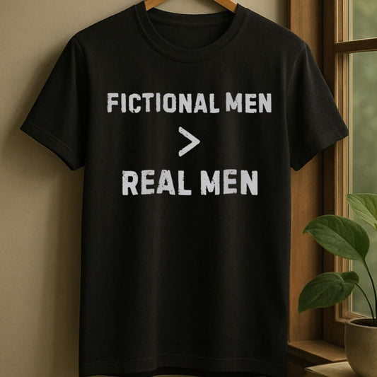 Black / S Fictional men better t-shirt