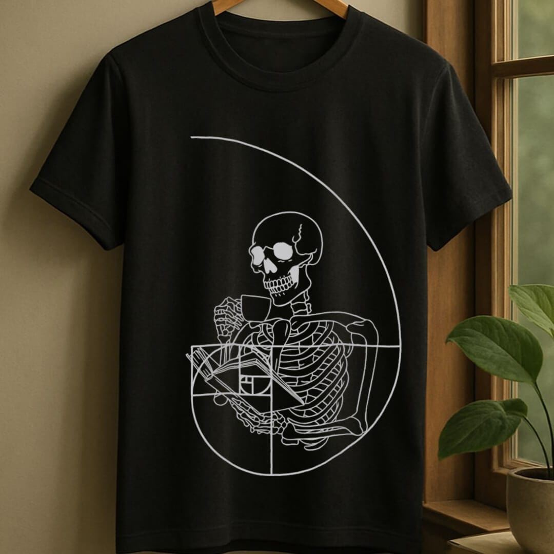 Black / S Golden reading ratio t-shirt
