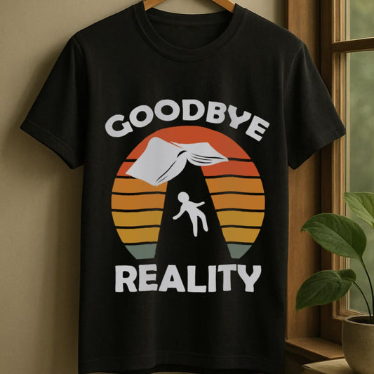 Black / S Goodbye reality t-shirt