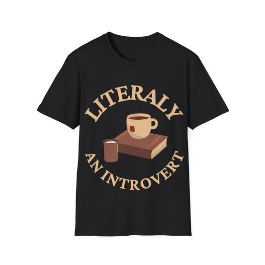 Black / S Literaly introvert t-shirt