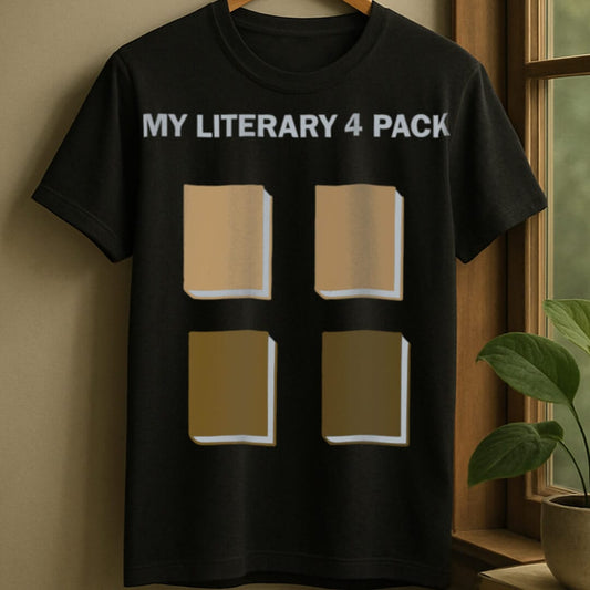 Black / S Literary packs t-shirt