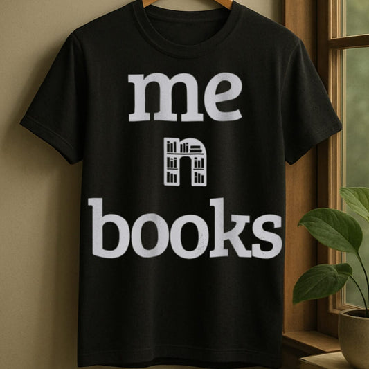 Black / S Me and books t-shirt