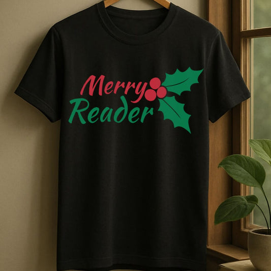 Black / S Merry reader t-shirt