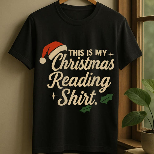 Black / S My christmas reading t-shirt