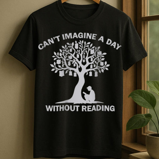Black / S No day without reading t-shirt