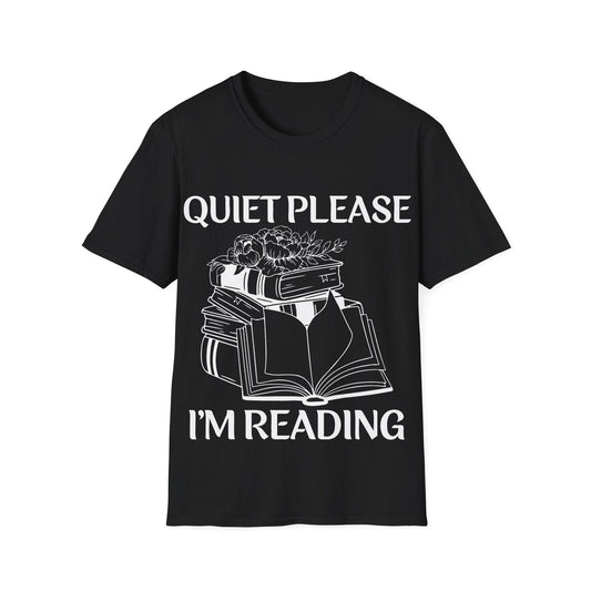 Black / S Quiet please t-shirt