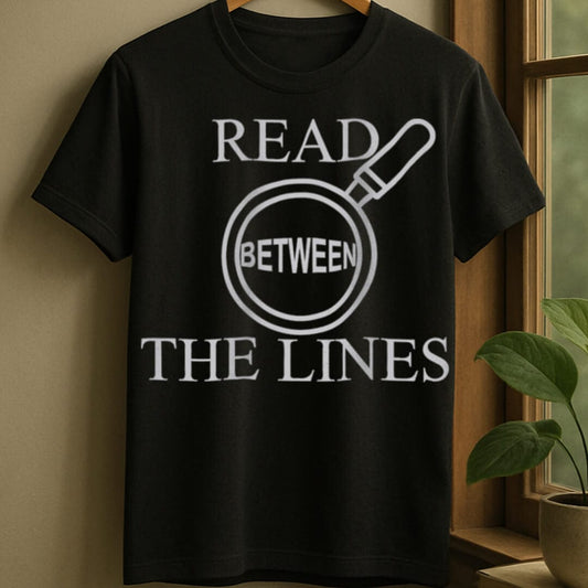 Black / S Read between the lines t-shirt