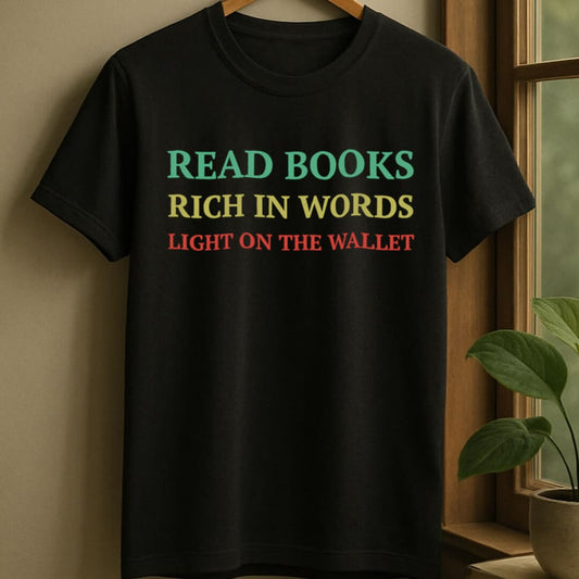 Black / S Read books t-shirt