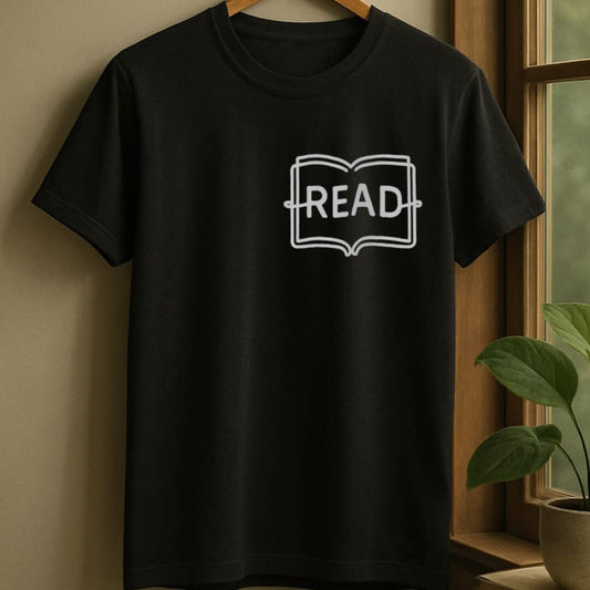 Black / S Read line t-shirt