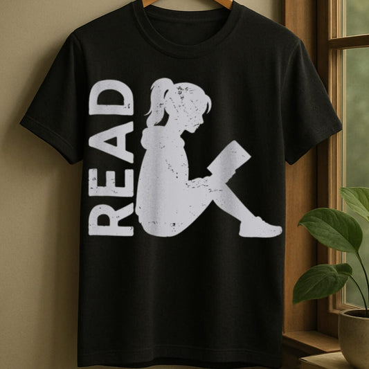 Black / S Read silhouette t-shirt