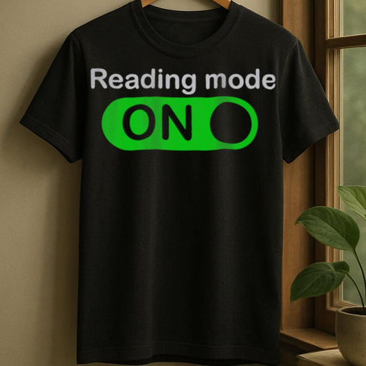Black / S Reading mode on t-shirt