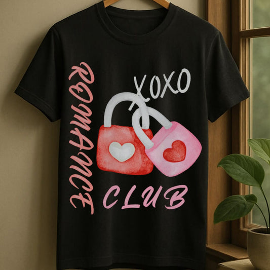Black / S Romance club t-shirt